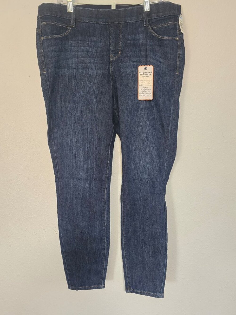 NWT Jag Womens Mid Indigo Puli On High Rise Skinny Jeans Pants sz 16